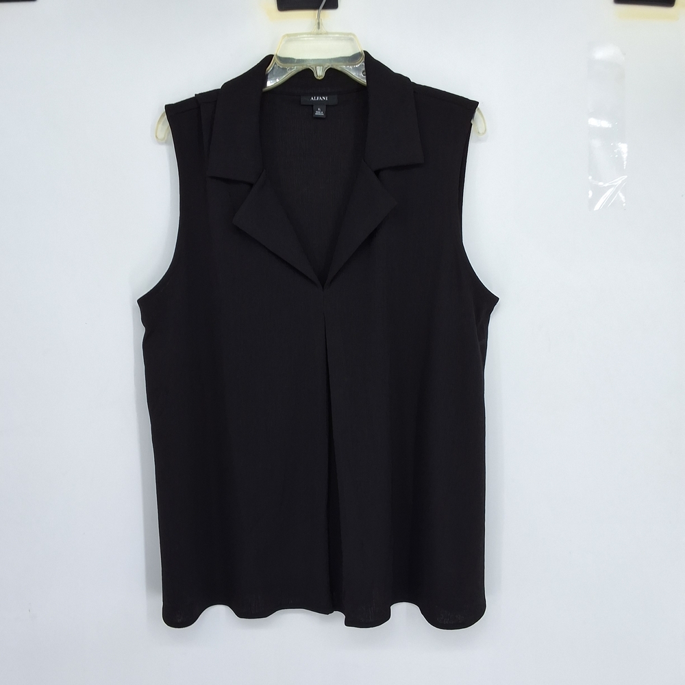 Alfani XL Black Sleeveless Women's Blouse